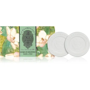 La Florentina Fresh Magnolia Sculpted Soap přírodní tuhé mýdlo magnólie 2x115 g