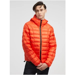 Red Men's Quilted Winter Jacket Diesel - Men's