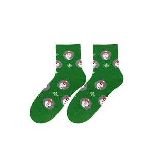 Bratex 2988 X-Mass Socks Women's 36-41 green d-033