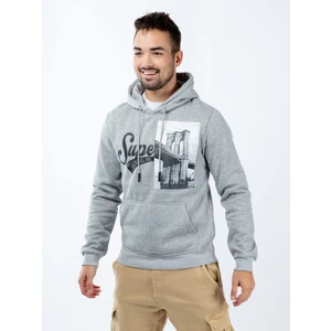 Man sweatshirt GLANO - light gray