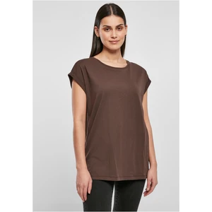 Women's Organic T-Shirt with Extended Shoulder Brown