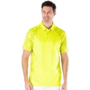 Sligo Levi Mens Polo Shirt Acid Lime 2XL