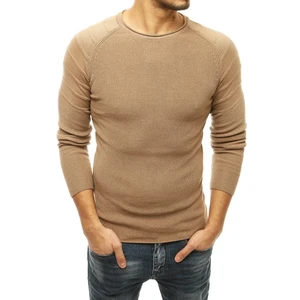 Beige men's pullover sweater WX1658