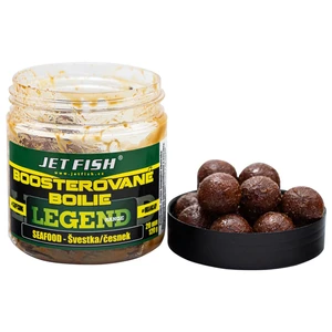 Jet fish boosterované boilie legend range seafood slivka cesnak 250 ml - 24 mm