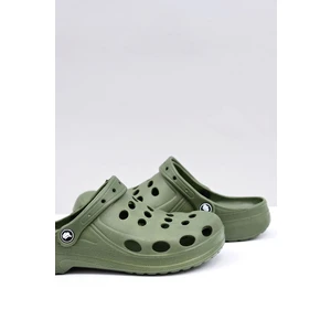 Men's Slides Sandals Crocs Green