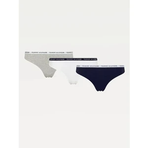 Set of three thongs in black, gray and white Tommy Hilfiger - Women