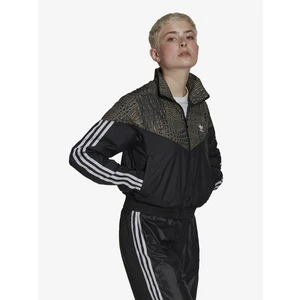 Černá dámská vzorovaná bunda adidas Originals - Dámské