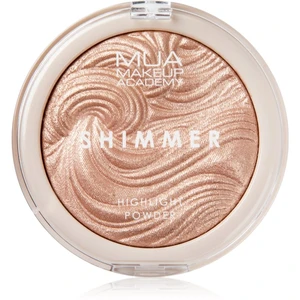 MUA Makeup Academy Shimmer kompaktný púdrový rozjasňovač odtieň Radiant Cashmere 8 g