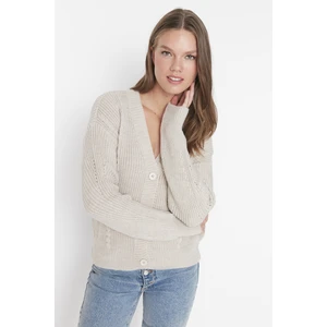 Trendyol Cardigan - Beige - Regular fit