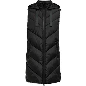 Black Long Quilted Vest JDY Sky - Women