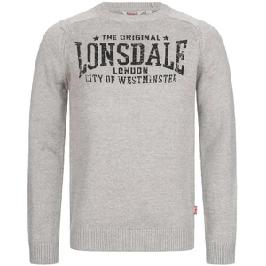 Sweter męski Lonsdale 116043-Grey Melange/Black