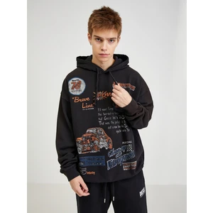 Black Men's Hoodie Diesel - Men's