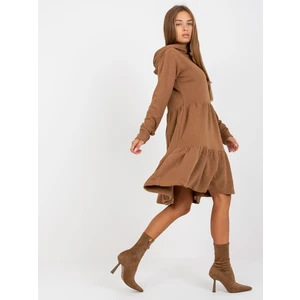 Női ruha Fashionhunters Brown