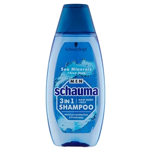 Schauma Šampon pro muže 3v1 Sea Minerals + Aloe Vera (Hair Face Body Shampoo) 400 ml