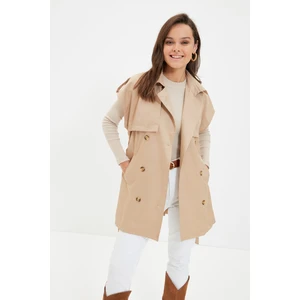 Trendyol Camel Trenchcoat Vest