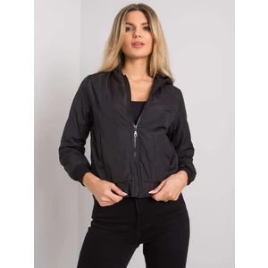 Women's black quilted jacket