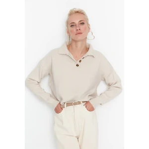 Trendyol Sweater - Beige - Regular fit