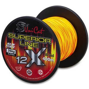 Uni cat splétaná šňůra 12 x superior line 400 m - 0,37 mm 36 kg