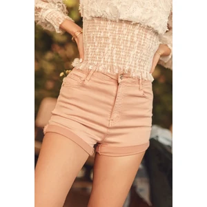 Pink Push Up Denim Shorts