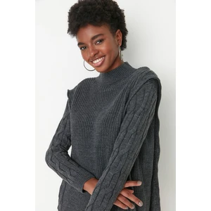 Trendyol Sweater - Gray - Regular fit