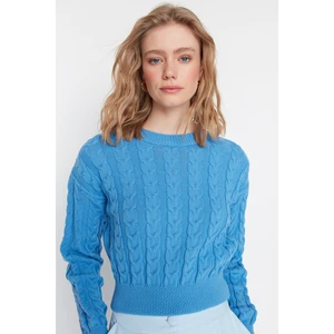 Trendyol Sweater - Blue - Regular fit