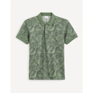 Celio Patterned Polo T-Shirt Cebird - Men