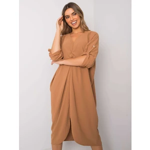 Oversized camel dress