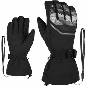 Ziener Gillian AS Glove Ski Alpine Grey Mountain Print 8,5