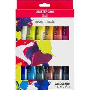 Amsterdam Ensemble de peintures acryliques 12x20 ml Paysage