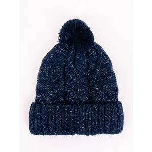 Yoclub Kids's Children's Winter Hat CZ-386/GIR/001 Navy Blue