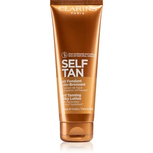 Clarins Self Tan Milky Lotion samoopalovacie mlieko na telo a tvár 125 ml