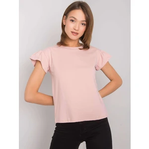 Dusty pink Ansley RUE PARIS cotton blouse