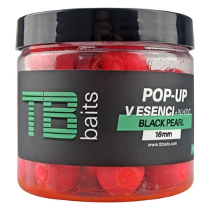 Tb baits plovoucí boilie pop-up pink black pearl + nhdc 65 g-12 mm