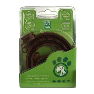 Menforsan Přírodní obojek pro psy, odpuzující klíšťata a blechy (Natural Insect Repellent Collar for Dogs)