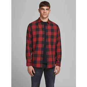 Jack & Jones Red Plaid Shirt - Men