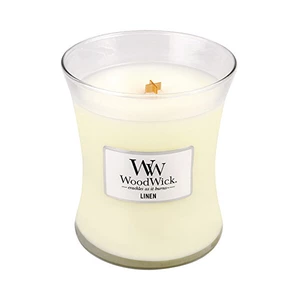 WoodWick Vonná svíčka váza Linen 275 g