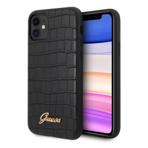 Tok Guess Croco for iPhone 11, fekete