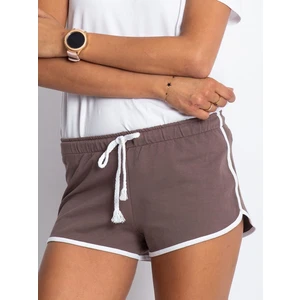 Brown sweat shorts