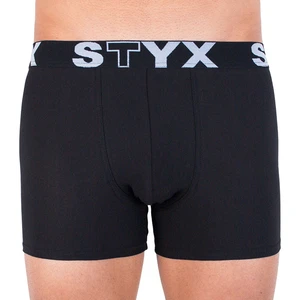 Men&#39;s boxers Styx long sport rubber black (U960)