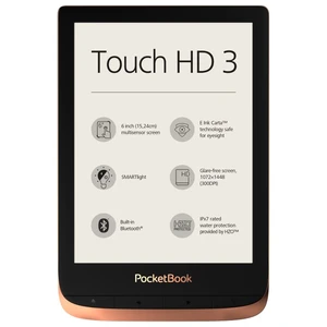 Pocketbook 632 Touch HD 3, réz szín