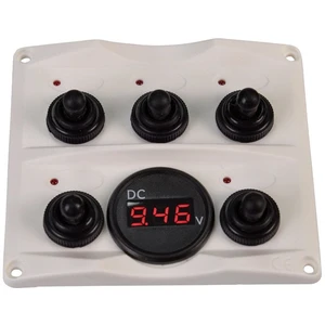 Talamex Switch Panel-Voltmeter 12/24V Antracit Comutator pentru barci