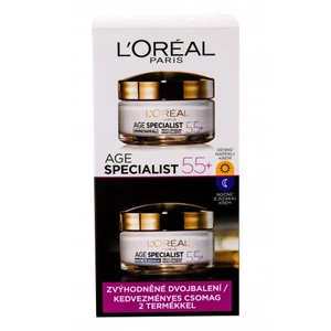 L´Oréal Paris Sada denního a nočního krému proti vráskám Age Specialist 55+ 2 x 50 ml