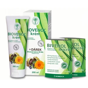 Biomedica Biovenol krém 200 ml + Bivenol micro 20 tablet