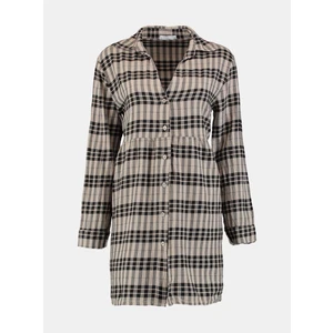 Haily's Beige Plaid Shirt Dress Hailys - Women