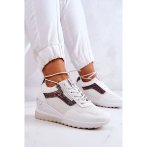 Women's Sneakers On Wedge Cross Jeans JJ2R4028C White