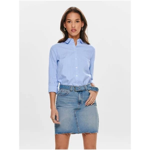 Blue Ladies Striped Shirt JDY Mio - Ladies