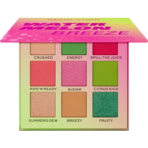 Makeup Revolution Hot Shot Watermelon paletka očných tieňov odtieň Breeze 9 g