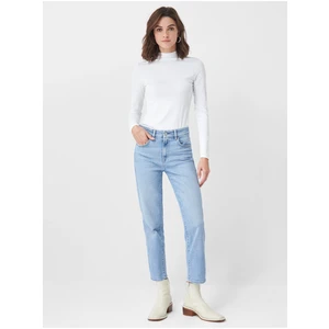 Světle modré dámské zkrácené slim fit džíny Salsa Jeans - Dámské