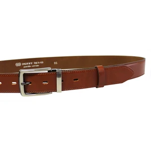 Penny Belts Pánský kožený společenský opasek 35-020-2-43 brown 90 cm