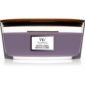 Svíčka WoodWick oválná Amethyst & Amber 453g